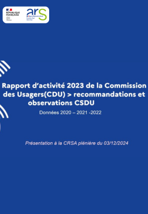 Couverture rapport d’activité 2023 de la CDU