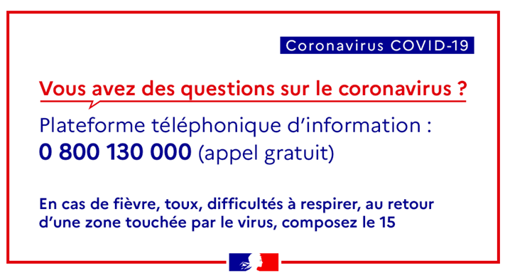 numéro vert ministère
