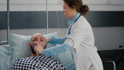 Patient sous respirateur
