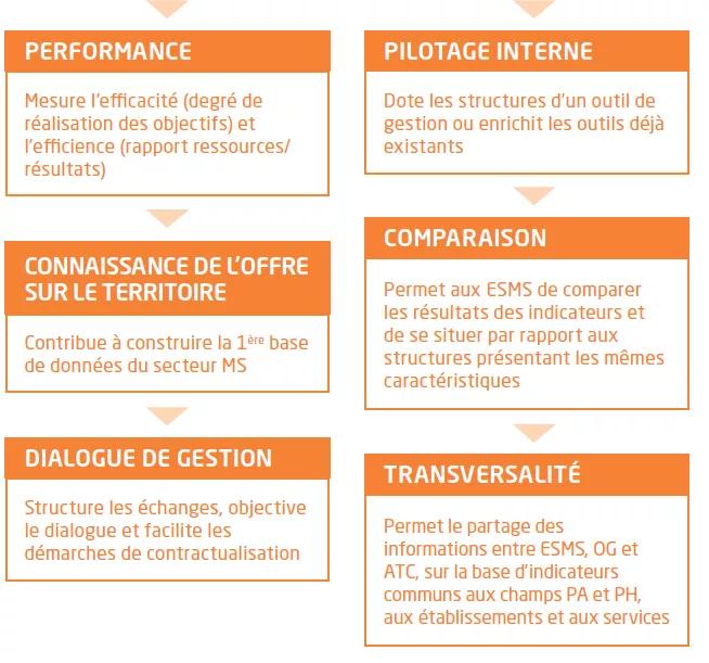 objectifs tableau de bord de la performance médico-sociale Anap