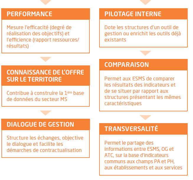 objectifs tableau de bord de la performance médico-sociale Anap