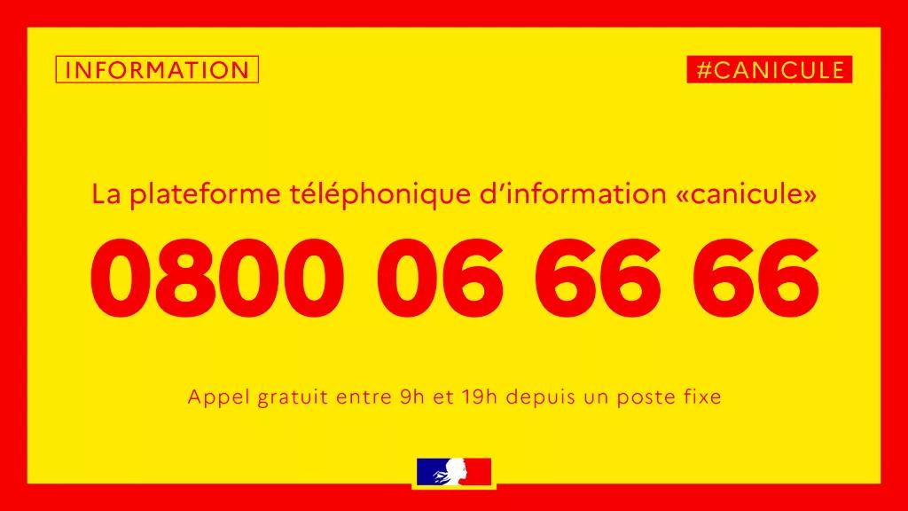 numéro vert canicule