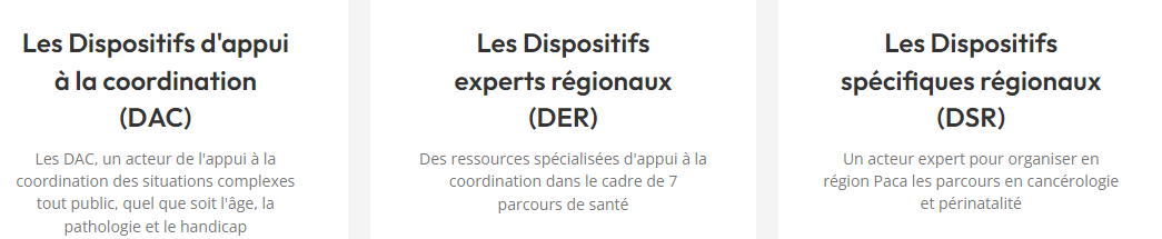 les dispositifs d'appui