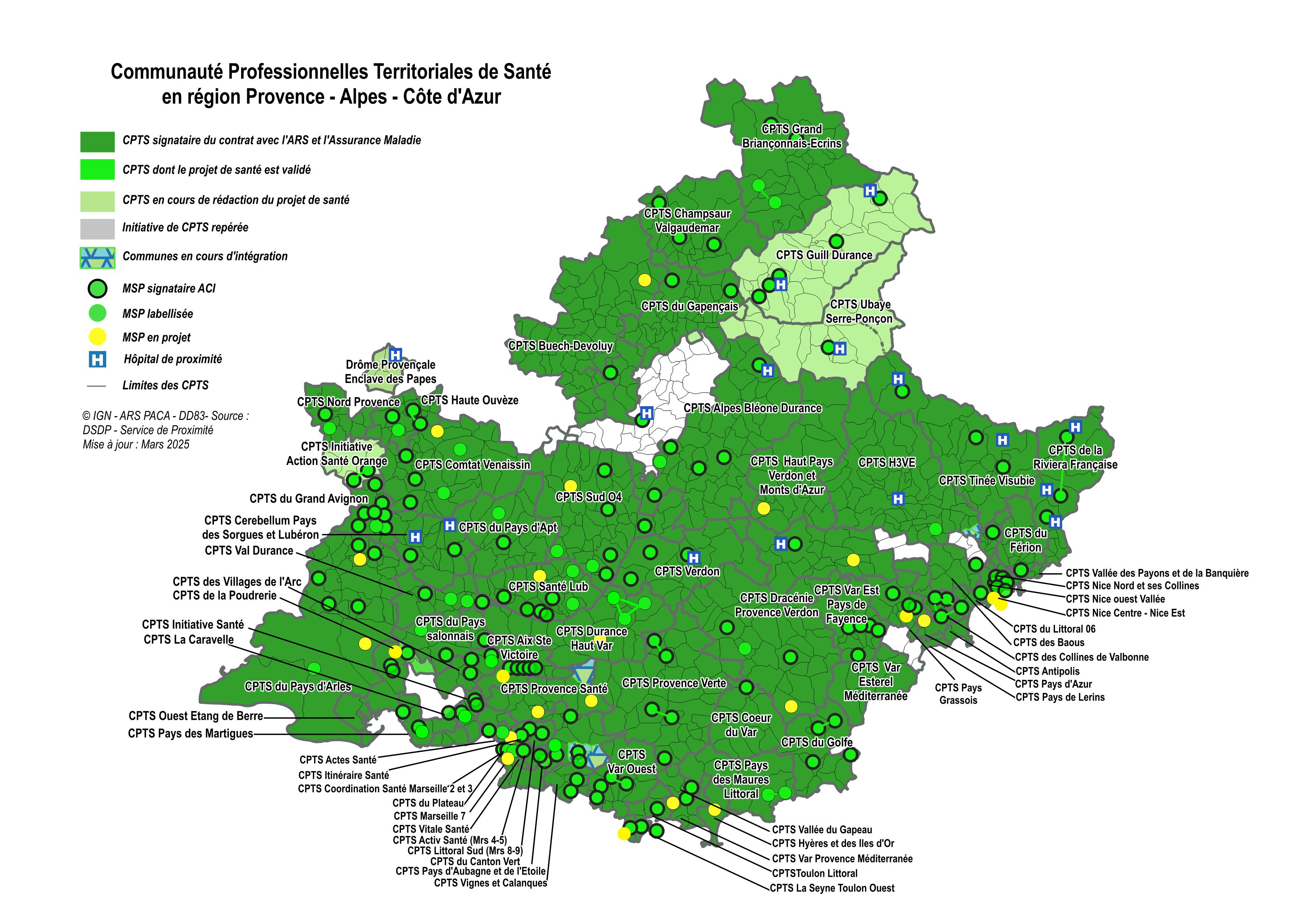 carte CPTS