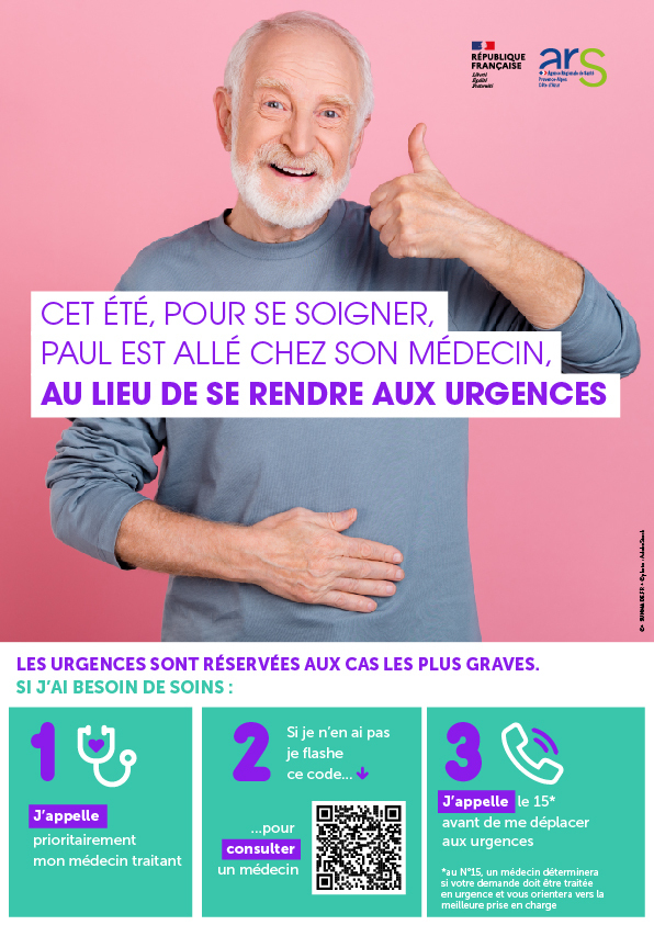 Campagne communication Urgences ARS Paca 