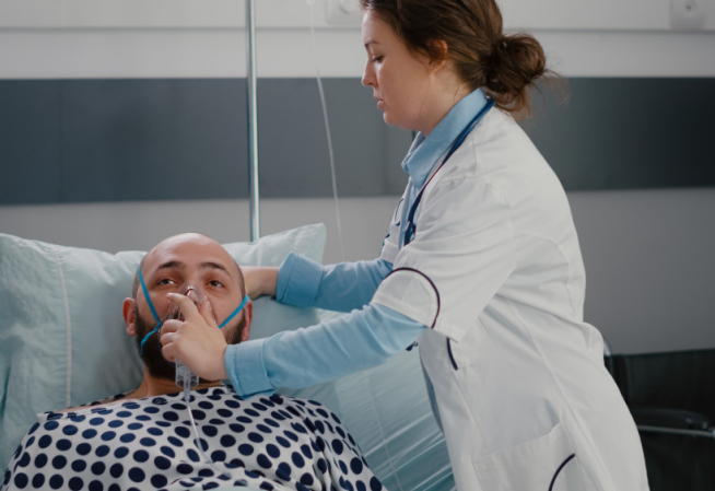 Patient sous respirateur
