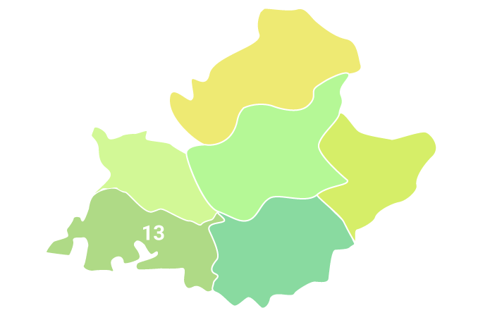 Bouches-du-Rhône ARS carte