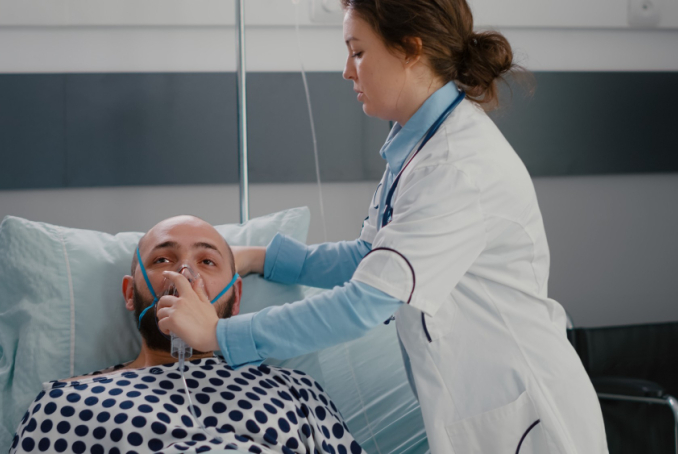 Patient sous respirateur