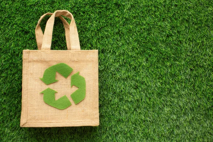 sac-ecologique-dans-l-herbe